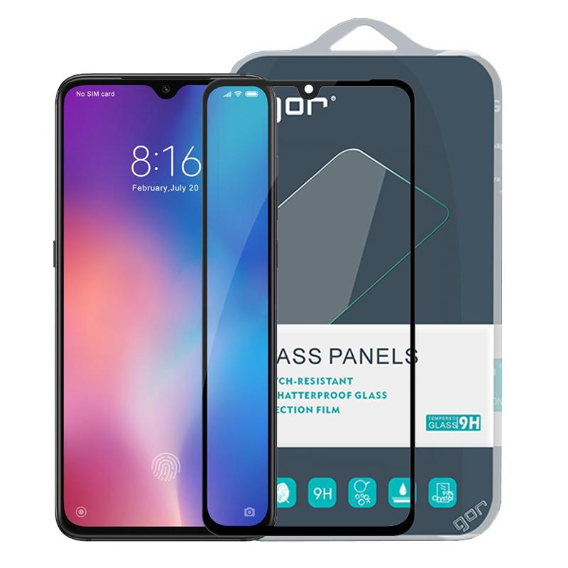 Kính cường lực Gor Full viền 9D cho Xiaomi Mi 9 - Hàng Nhập Khẩu