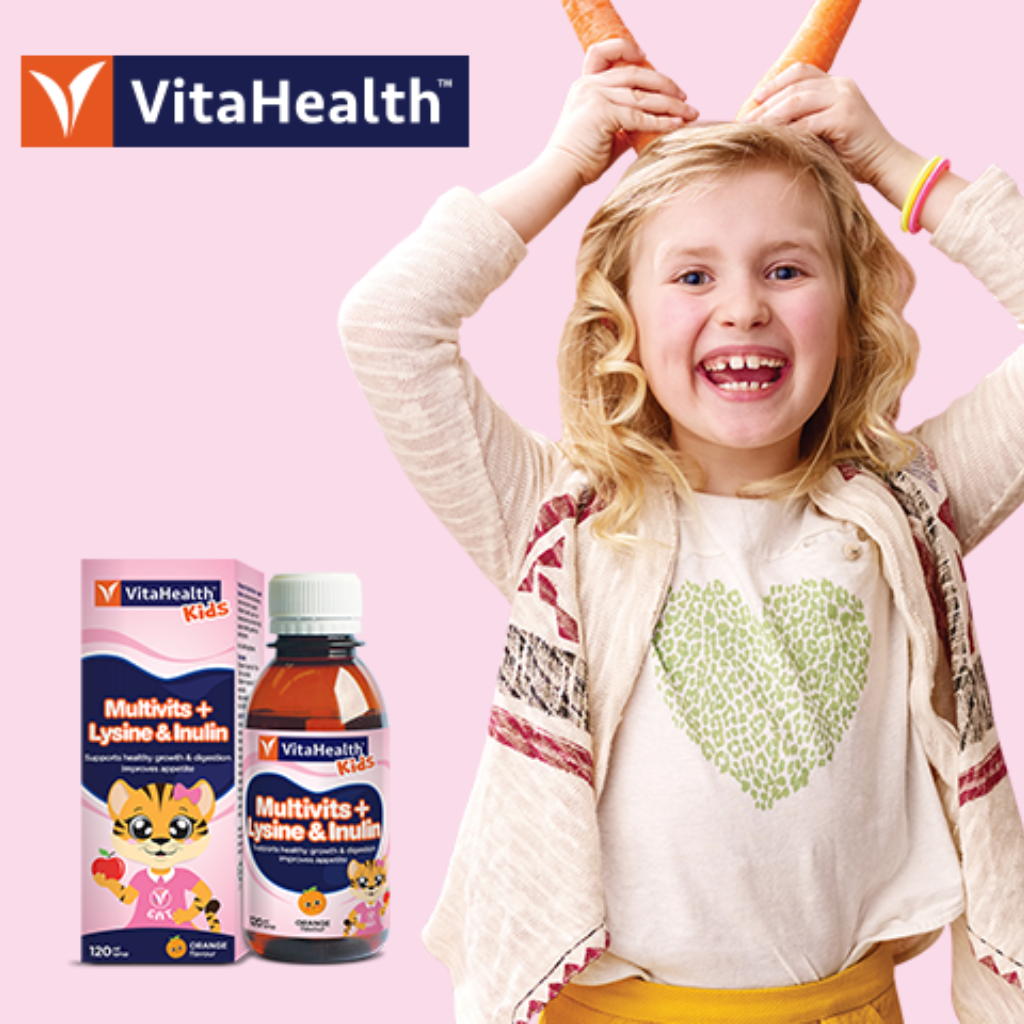 Siro VITAHEALTH Multivitamin Syrup Lysine & Prebiotics Bổ Sung Vitamin Cho Trẻ Em (120ml)