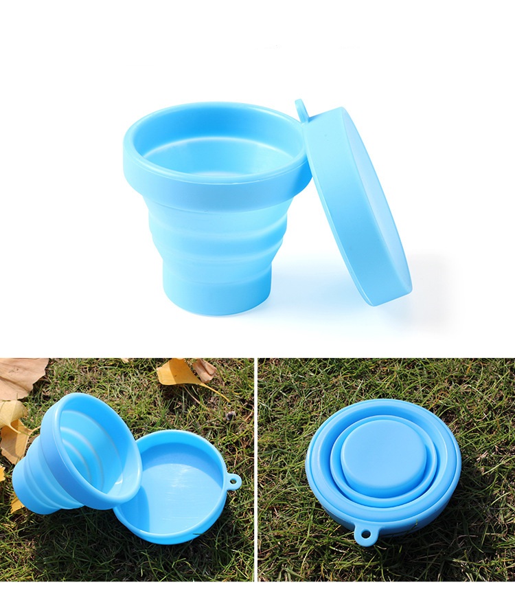 Cốc gấp silicone AoTu - AT8854 tiện dụng cắm trại, dã ngoại, du lịch, trong nhà, văn phòng