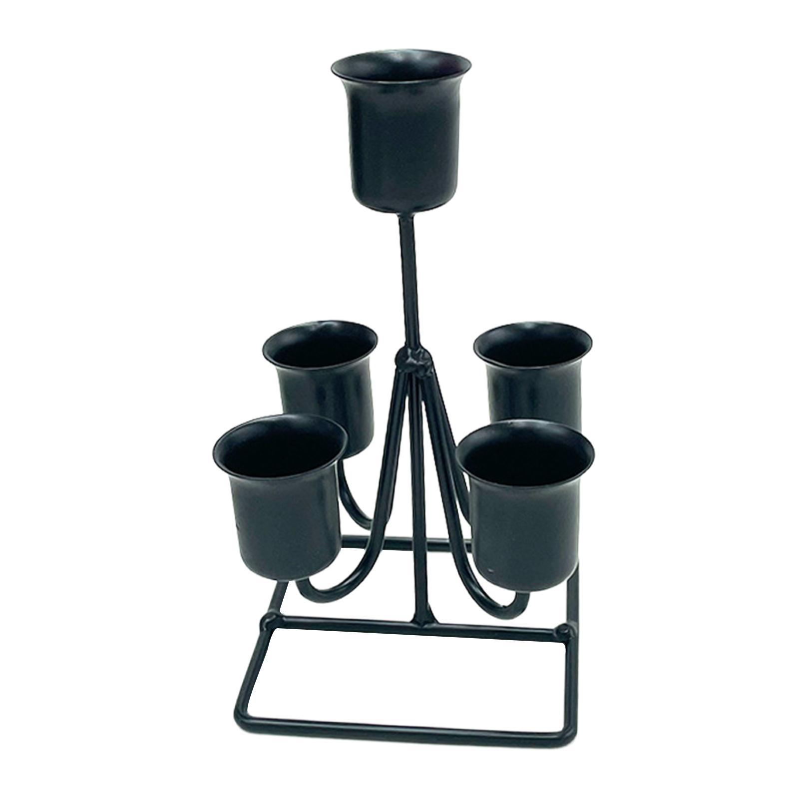 Candlestick for Taper Candles, Metal Candle Holder Romantic Candelabra Stand for Wedding, Birthday, Dinner Decorative