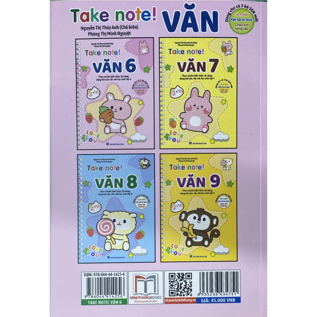 TAKE NOTE! Văn 6 (Không lò xo)