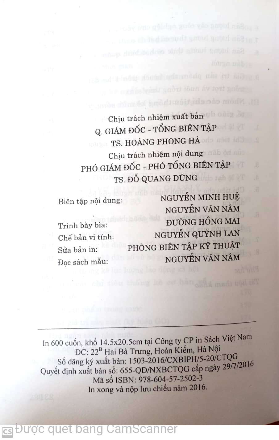 Phương pháp thu thập và xử lý số liệu thống kê cơ bản (Dành cho cán bộ quản lý cấp cơ sở)