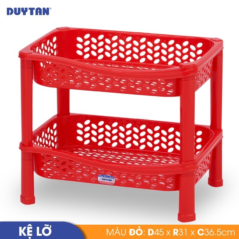 Kệ lỡ nhựa Duy Tân 2 ngăn (45 x 31 x 36.5 cm) - 26931 - Giao màu ngẫu nhiên - Hàng chính hãng