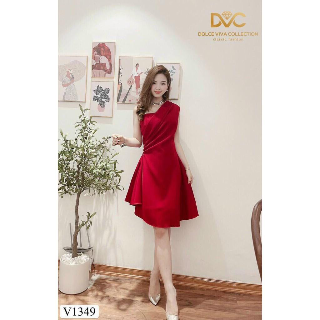 ĐẦM UMI ĐÍNH NGỌC MÀU ĐỎ SANG TRỌNG,CHẤT LIỆU UMI THOÁNG MÁT CHO MÙA HÈ