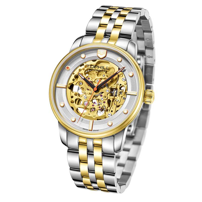 ĐỒNG HỒ TOPHILL TW079G.S6658  Dây và vỏ thép 316L, máy automatic, kính sapphire