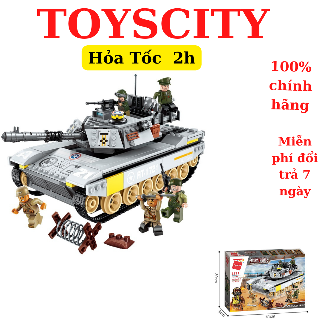 Bộ xếp hình lắp ráp PHÁP LỆNH CHIẾN ĐẤU 482 chi tiết QMAN 1721