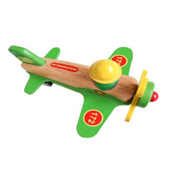 Đồ chơi gỗ Máy bay quân sự | Winwintoys 68262 | Kích thích tưởng tượng và vận động | Đạt tiêu chuẩn CE và TCVN