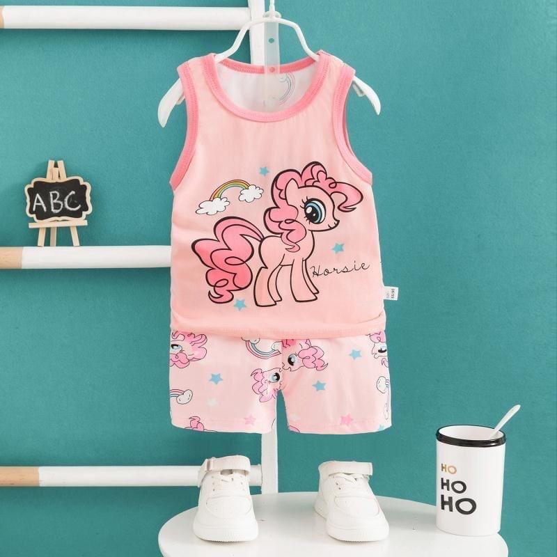 Bộ ba lỗ cotton cao cấp cho bé trai bé gái