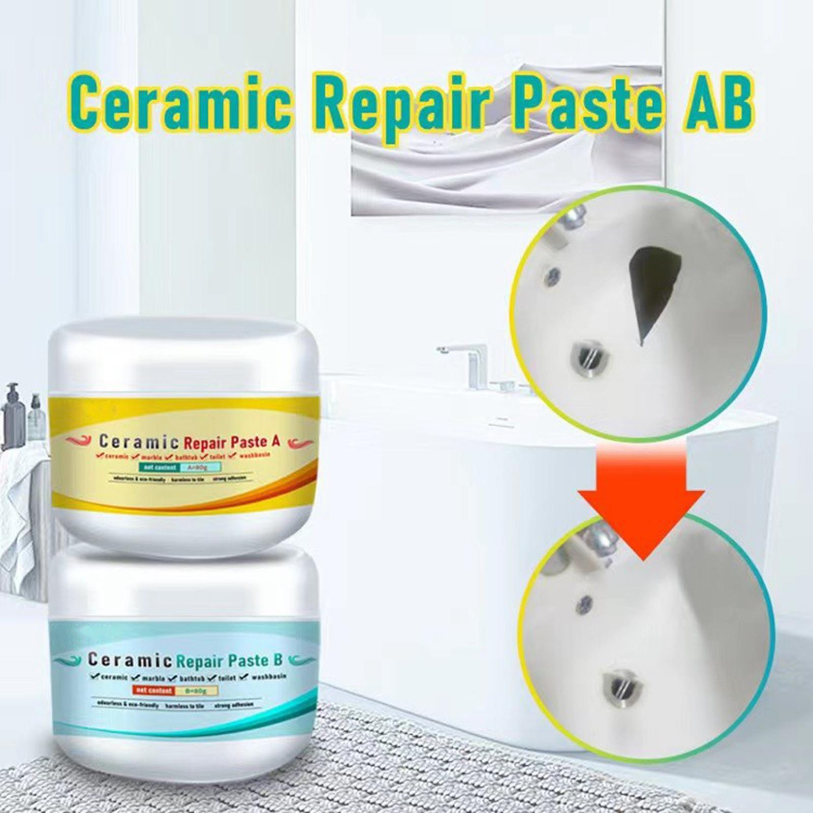 2x Ceramic Repair Paste Tile Gaps Filler Fix Hole Scratch Tile Repair Agent