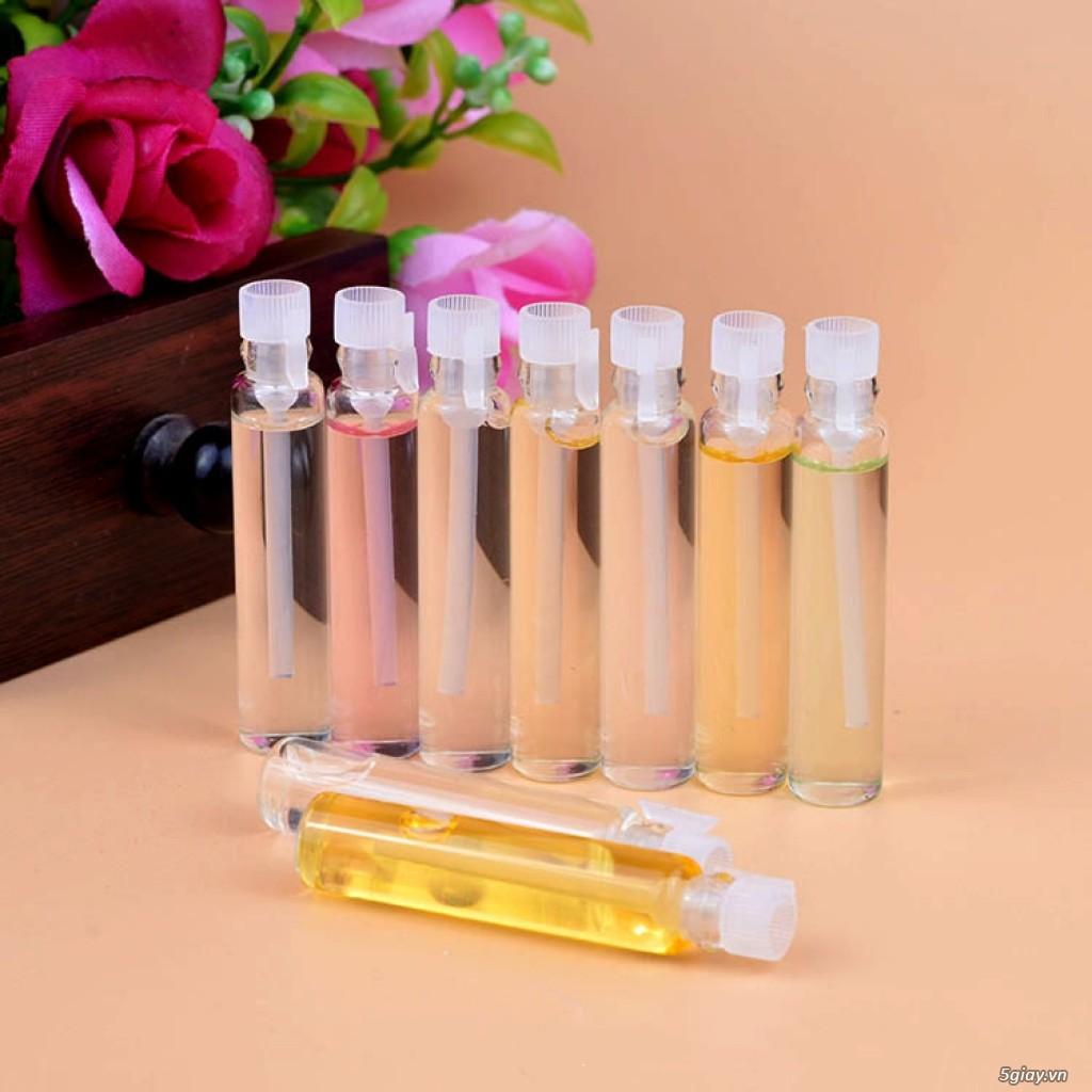 Lọ Thủy Tinh 2ml Đựng Mẫu Thử Nước Hoa Nắp Trắng Nhỏ Xinh