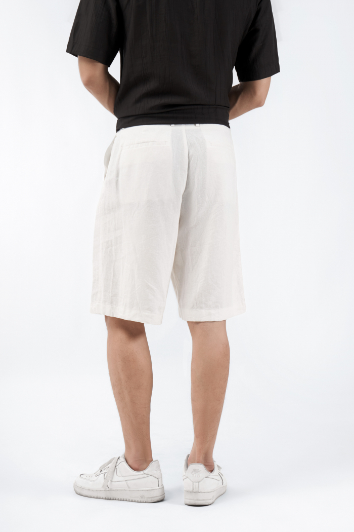 Quần Short nam LINEN form Relax - chất linen cao cấp xịn đẹp 10S21PSH028 | LASTORE MENSWEAR
