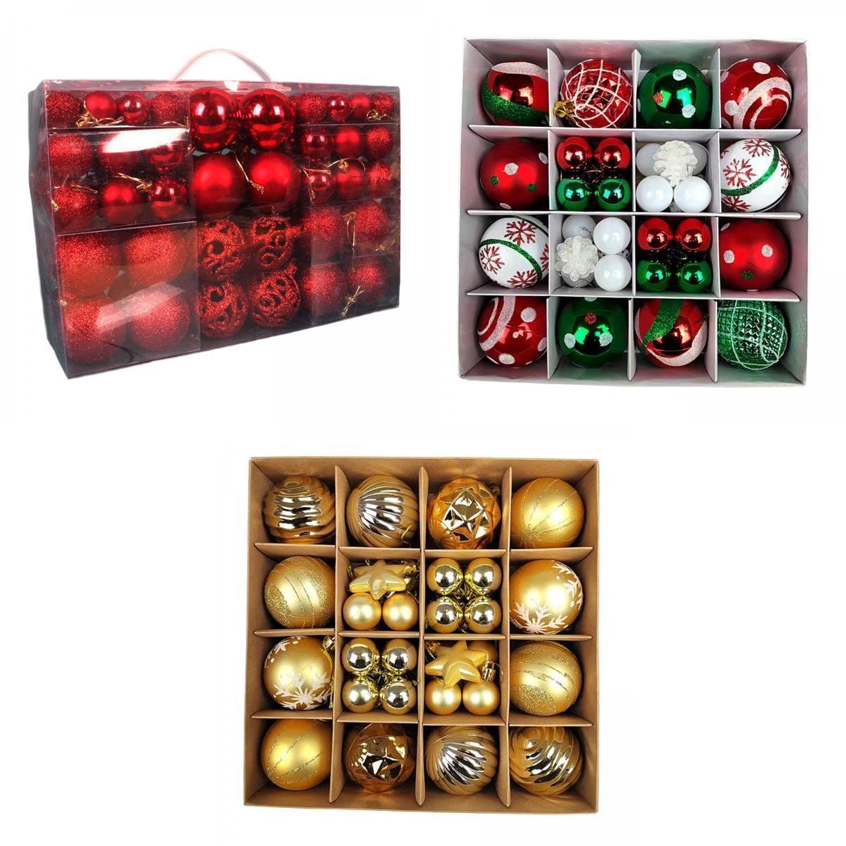 184x Christmas Balls Ornaments Decoration for Home Holiday Wedding