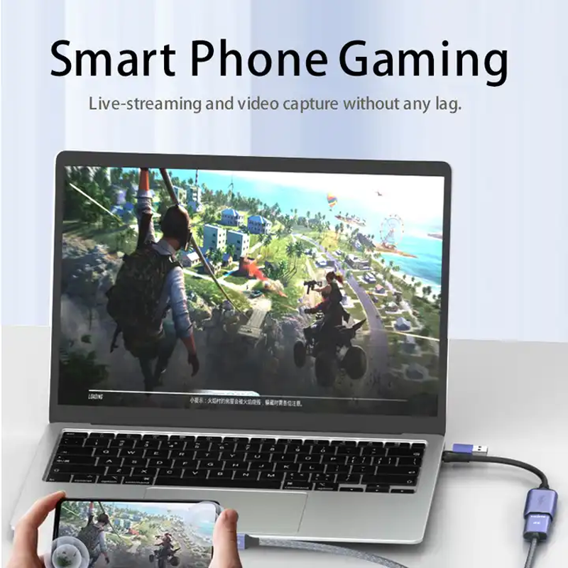 Usb Video Capture Card | Đầu Chuyển Đổi HDMI Full HD Đưa Hình Ảnh Vào Máy Tính Laptop Veggieg V-Z632 Hàng Chính Hãng Veggieg