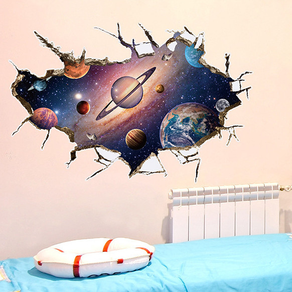 Galaxy - Decal 3D hình dán trang trí 60x90cm