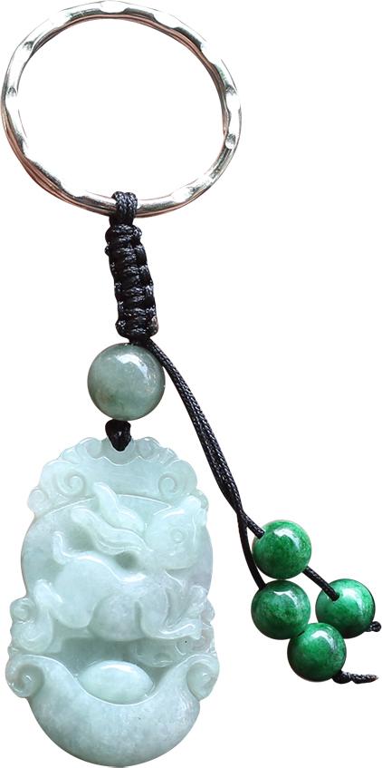 Móc Khóa 12 Con Giáp Đá Cẩm Thạch Tuổi Mão Ngọc Quý Gemstones MK22