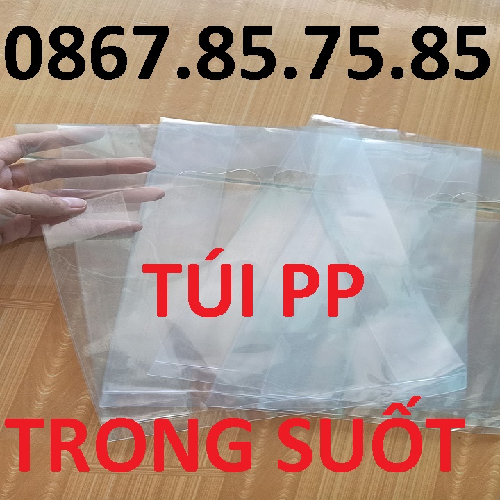 500g Túi Nilon Trắng Trong Suốt Như Hình, Đựng mỹ phẩm, quần áo, SIZE tùy chọn