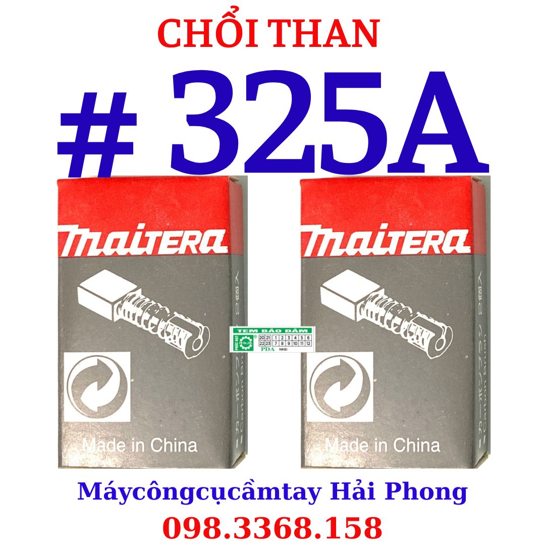 Chổi than #325A dùng cho máy mài góc 'Ma.KiTa' mod.9553/9554/9556/9557 B -NB-NH ...