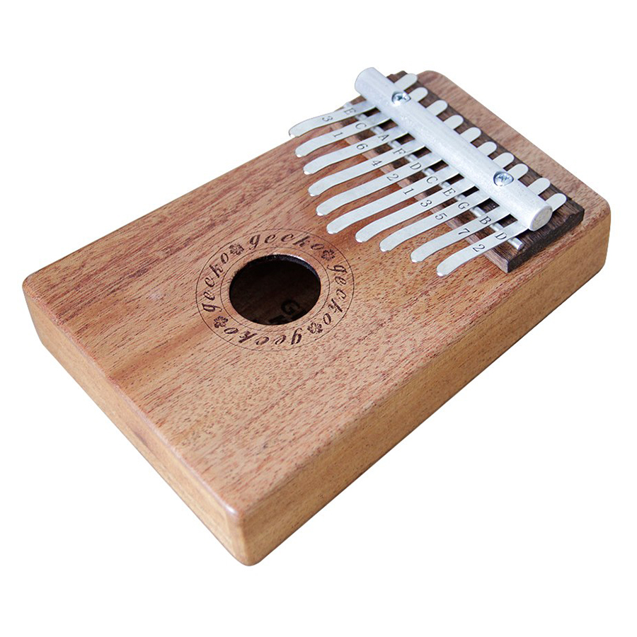 Đàn Kalimba Gecko 10 Phím Gỗ Mahogany K10M Kèm Kèn Kazoo