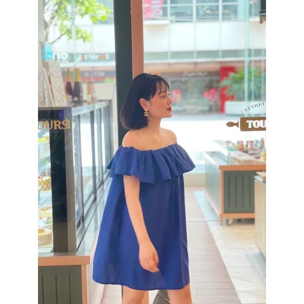 LIIN - Đầm lụa nữ trễ vai xinh xắn