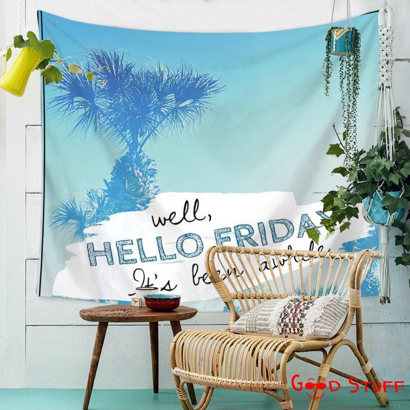 Thảm treo tường trang trí phong cách Hippie Bohemian