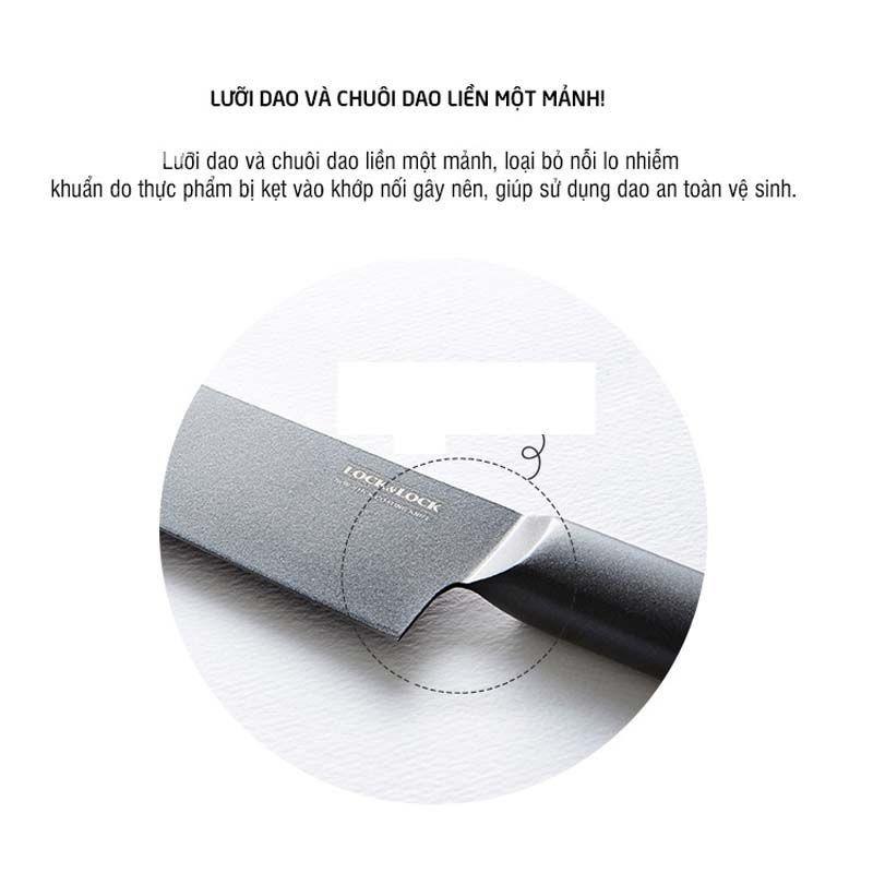 Dao nhà bếp Lock&Lock Santoku Knife CKK312 dài 300mm, bằng thép không gỉ - Hàng chính hãng - Hapos