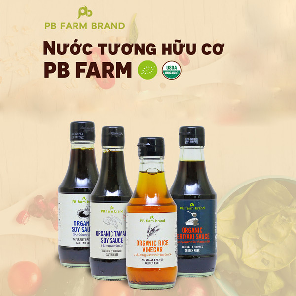 Nước tương hữu cơ Tamari và Teriyaki 200ml - PBFarm