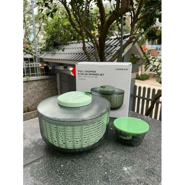 Bộ Rổ Quay Rau Kèm Dụng Cụ Băm Rau Củ Cao Cấp CKS319GRN