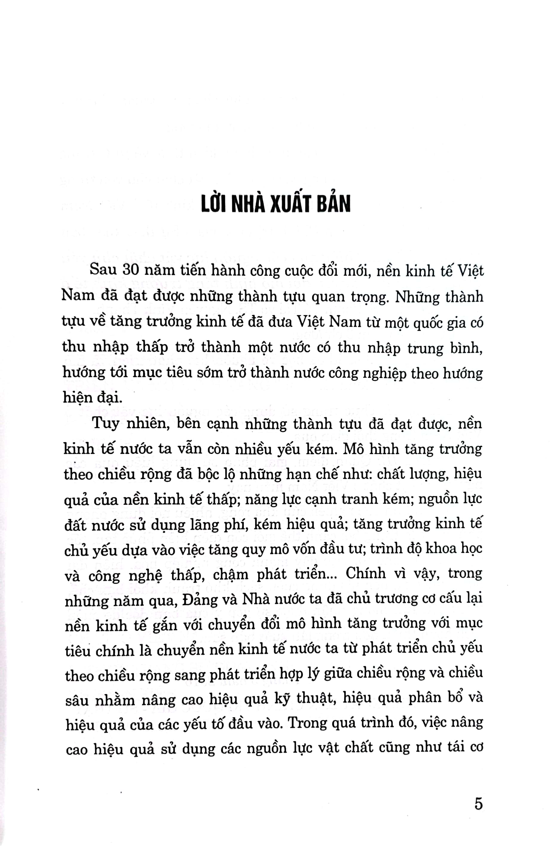 Sử dụng hiệu quả các nguồn lực vật chất chủ yếu trong quá trình chuyển đổi mô hình tăng trưởng kinh tế ở Việt Nam