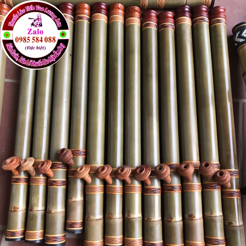 Điếu cày trúc đan mây 4 vòng 65-70cm