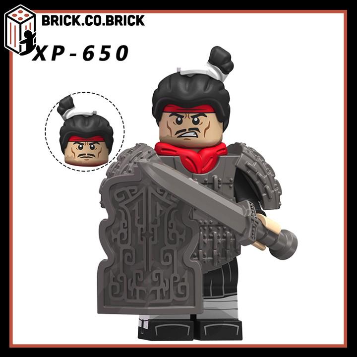 Lắp ráp Mô hình minifig Đế chế Nhà Tần Vua Tần Thủy Hoàng Quan Binh Qin Dynasty KT1088
