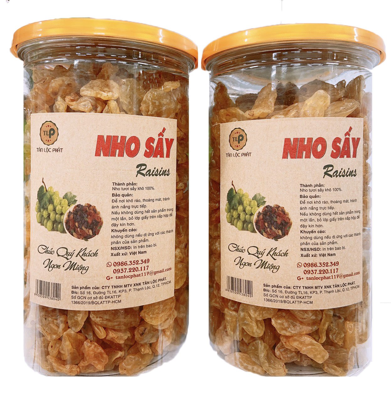 NHO VÀNG SẤY KHÔ TÂN LỘC PHÁT - HŨ 500G