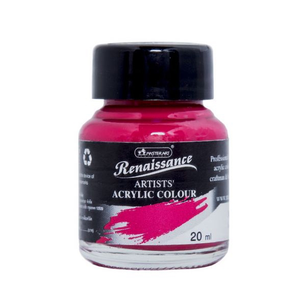 Bộ 2 Màu Acrylic Renaissance 20ML Màu Hồng Tím Magenta #106