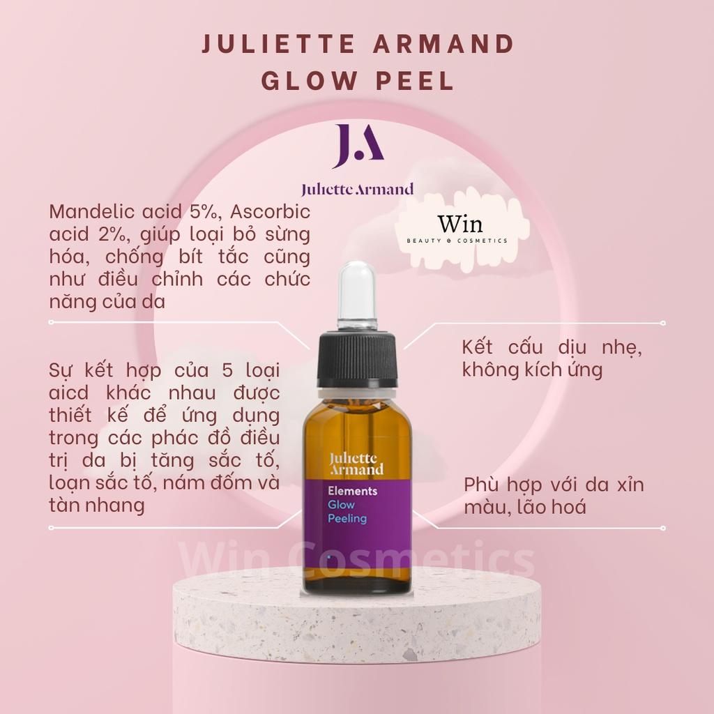 Gel Juliette Armand Glow Peeling tẩy da chết hoá học an toàn cho da cần điều chỉnh về sắc tố, tàn nhang