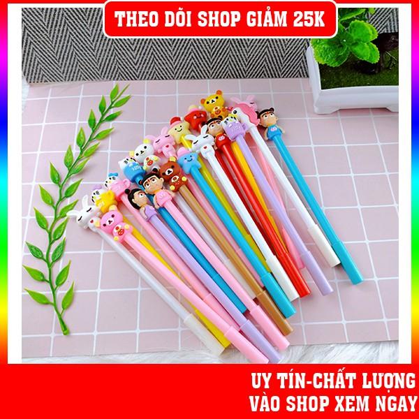 Combo 20 bút bi xanh / tím nhiều hình cực đẹp giá rẻ, chất lượng