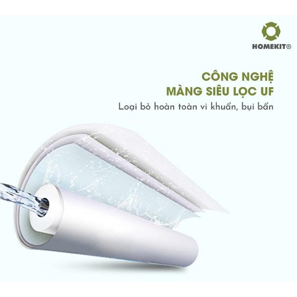 Máy lọc nước UF 5 lõi lắp âm HOMEKIT WP-101 nhỏ gọn không dùng điện - lắp đặt tận nhà, bảo hành 12 tháng - Hàng chính hãng