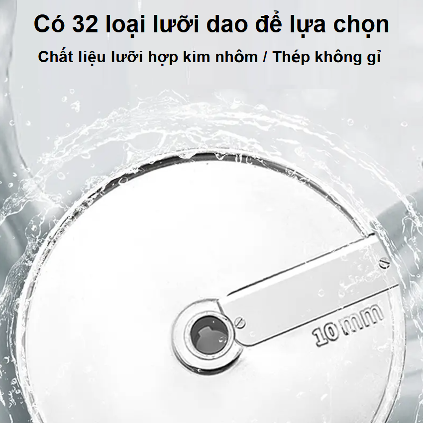 Máy thái rau củ quả công nghiệp chuyên nghiệp dùng cho nhà hàng, khách sạn thương hiệu Asaki VC65MS - Hàng nhập khẩu