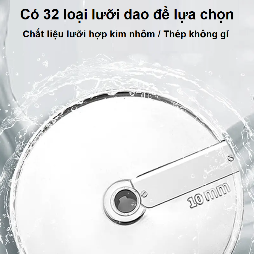 Máy thái rau củ quả công nghiệp dùng cho nhà hàng và khách sạn Asaki VC65MS - Công suất 750W - Hàng chính hãng