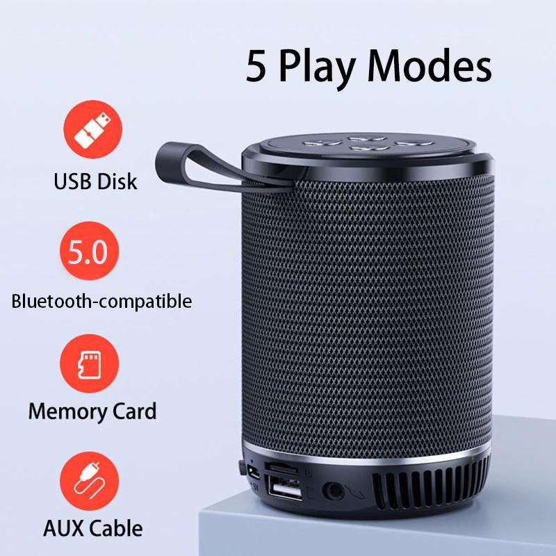 TWS loa bluetooth-compatiple không dây mini nhỏ Color: Gray Set Type: Speaker