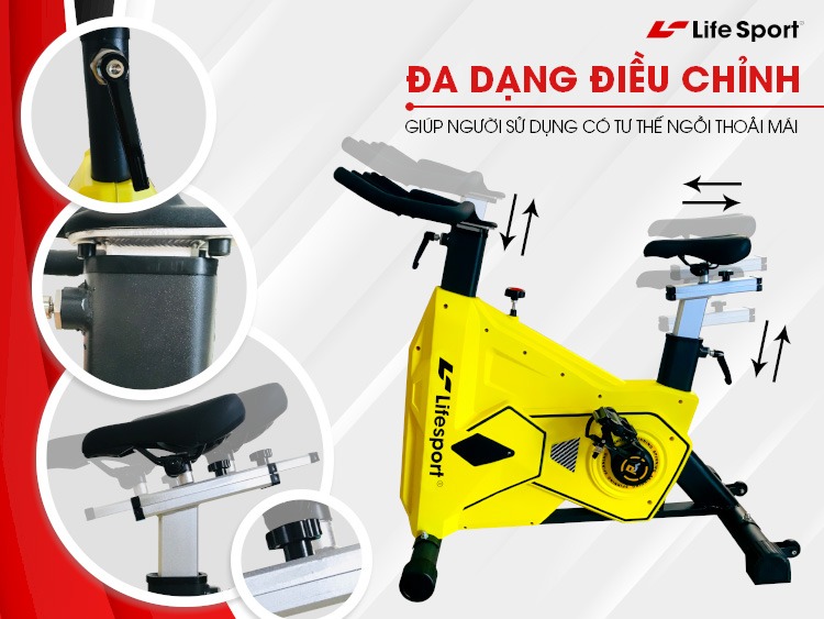 Xe Đạp Tập Thể Dục Lifesport LS-5911, Xe Đap Thể Dục Với Kiểu Dáng Hiện Đại, Nhiều Màu Sắc, Nổi Bật, Thanh Lịch