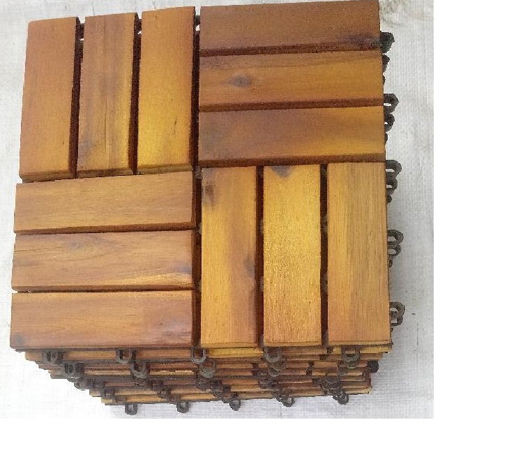 Thùng ván gỗ lót sàn 12 nan - nâu vàng (10 vỉ)
