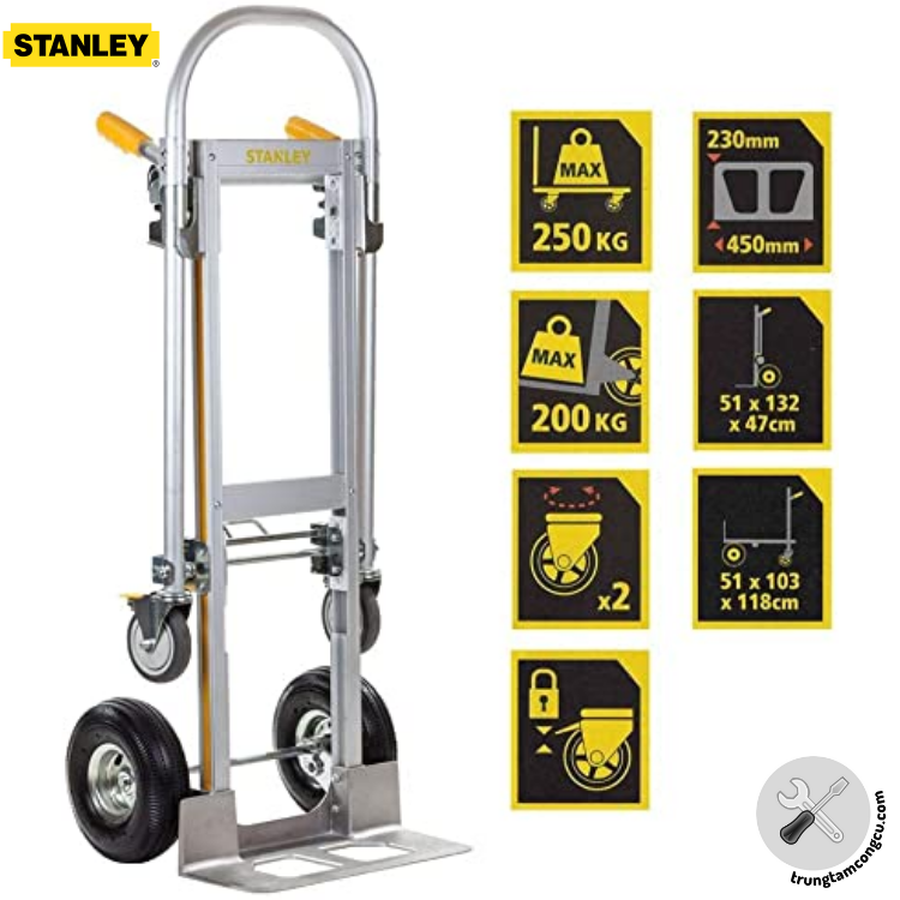 Xe Đẩy Tay Đa Năng Cao Cấp Có Thể Gấp Gọn Stanley MT515