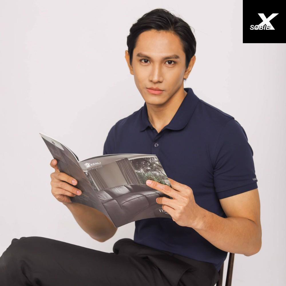 Áo Polo Nam Xanh Navy cổ bẻ vải Cotton bền màu, chuẩn form, sang trọng, lịch lãm - SOBIE