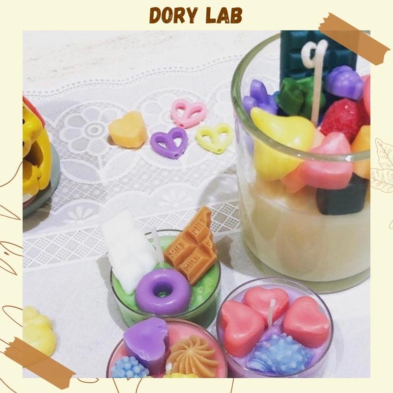 Nến Thơm Handmade Topping Ngũ Sắc Cute - Dory Lab