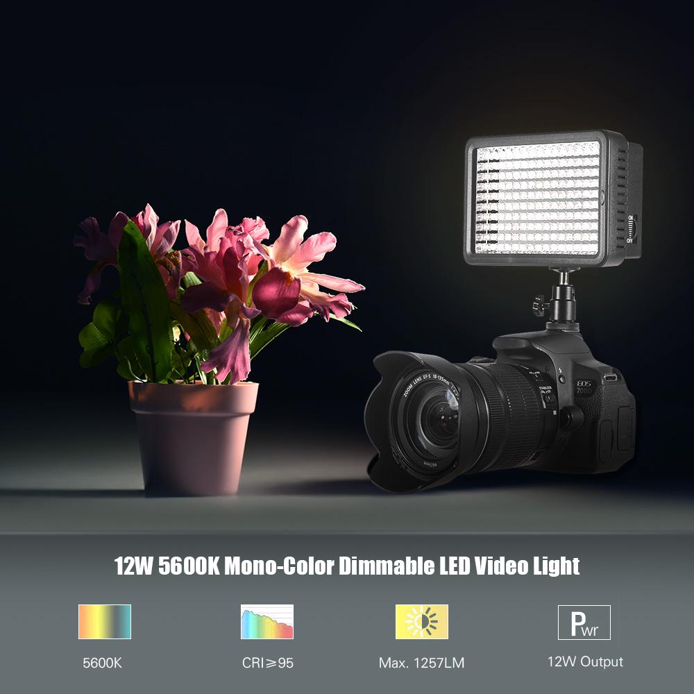 Đèn LED công suất cực cao có thể điều chỉnh độ sáng chuyên nghiệp 5600K 160 hạt LED CRI 95