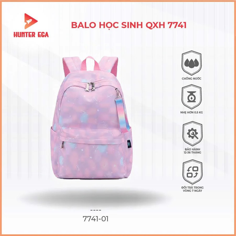 Balo Tuổi Teen Galaxy Phong Cách Hàn Quốc Siêu Mềm Dễ Thương Cho Học Sinh Cấp 2, Cấp 3 Tiện Lợi, Chứa Nhiều Đồ Kể Cả Laptop QXH 7741