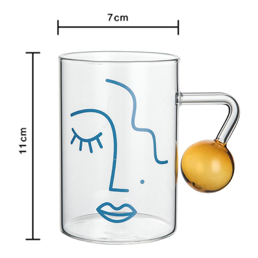 270/400ml Solid Glass Cups Tea Cup Coffee Mug   Cups Tall