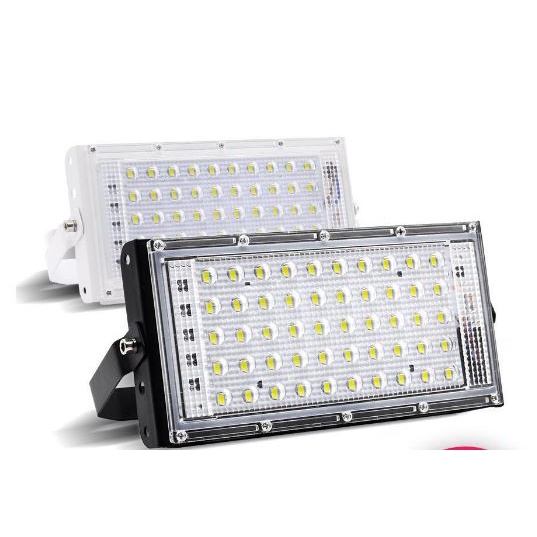 Đèn pha led 50w đủ 50 led ánh sáng vàng chống nước IP66