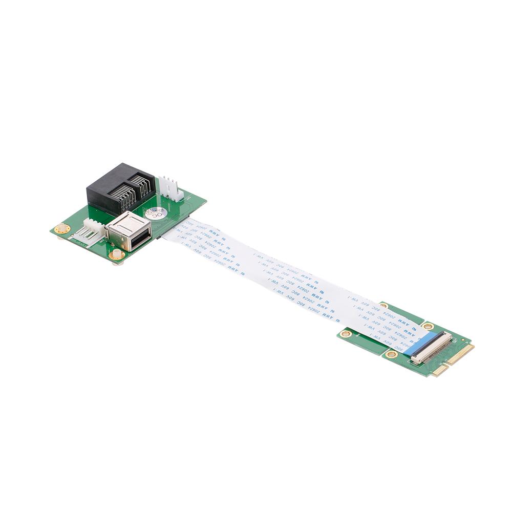 Thẻ chuyển đổi dây nối dài mini PCI-E sang PCI-E với hỗ trợ khe cắm ngang PCI-E 1X / 4X / 8X / 16X