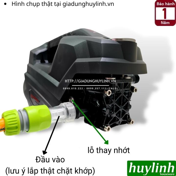 Máy xịt rửa xe cao áp Hiroma DHL-1909 - Công suất 2000W - Motor từ 100% lõi đồng cao cấp