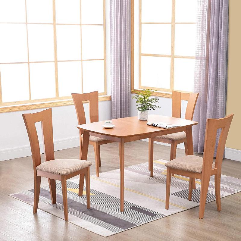 Bọc ghế căng vải Jacquard cho phòng ăn 4 miếng có thể tháo rời và giặt được
